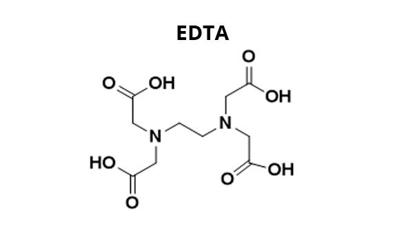 formule chimique de l’acide éthylène diamine tétracétique (EDTA)