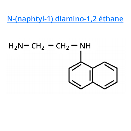 formule chimique du  N-(naphtyl-1) diamino-1,2 éthane