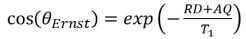 equation de calcul de theta Ernst