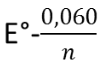 E0 - 0.060 / n