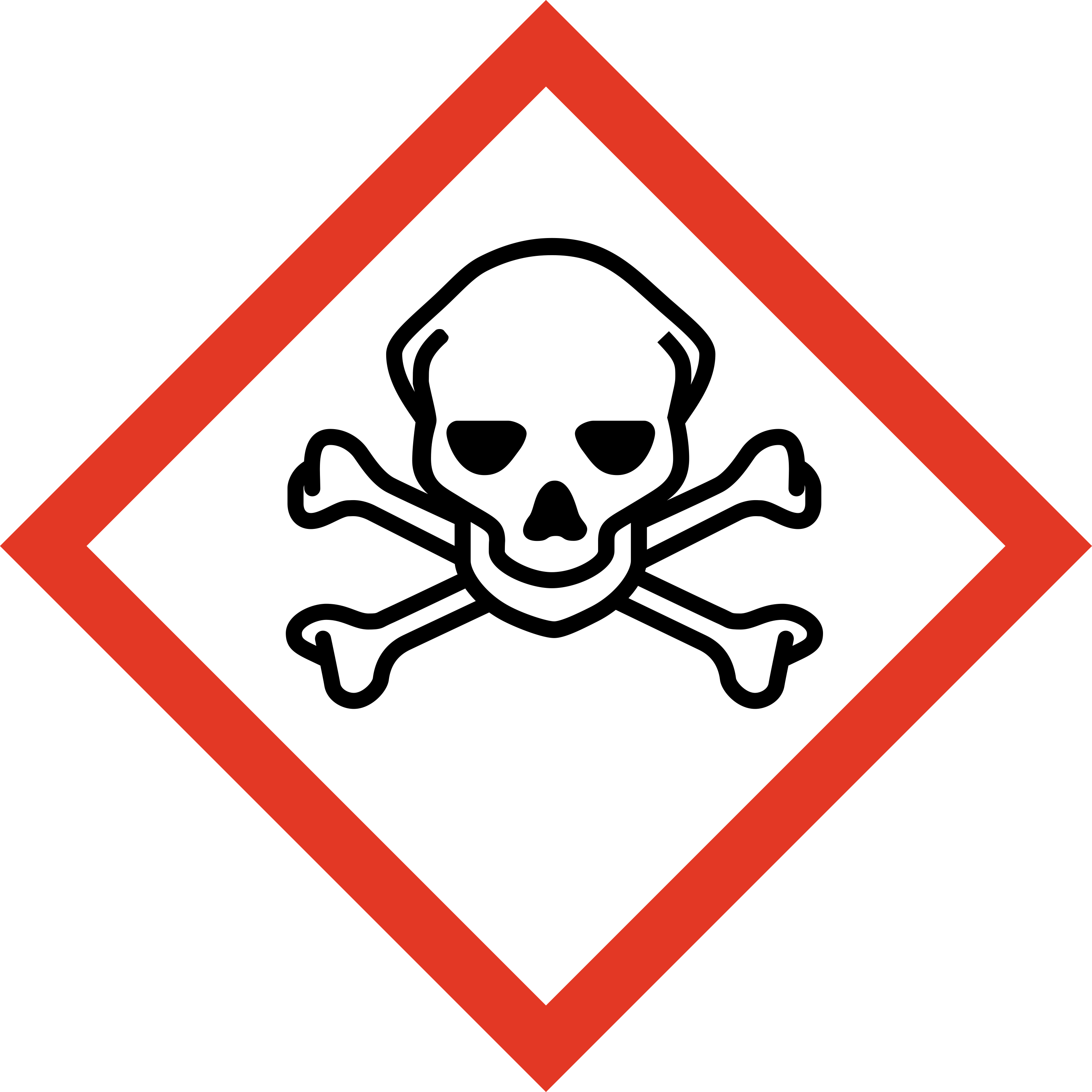 Pictogramme danger, substance toxique